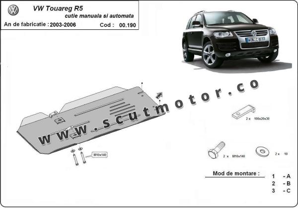 Scut cutie de viteză manuală  și automată VW Touareg R5 3
