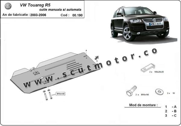 Scut cutie de viteză manuală  și automată VW Touareg R5 1