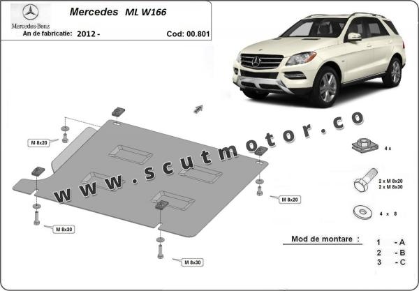 Scut cutie de viteză Mercedes ML W166 1