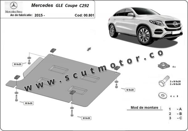 Scut cutie de viteză Mercedes GLE Coupe C292 1