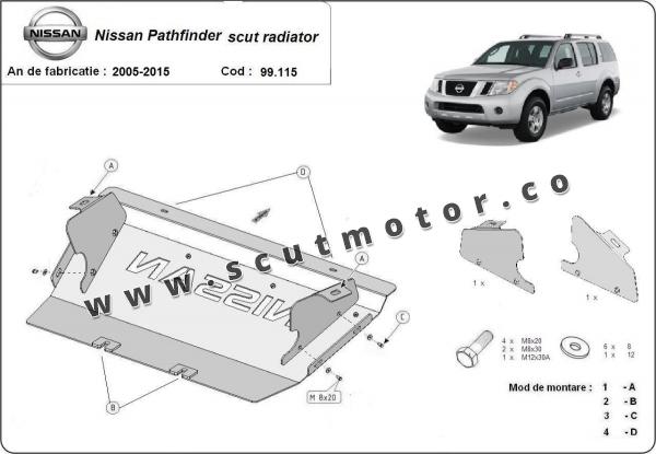 Scut radiator Nissan Pathfinder  3