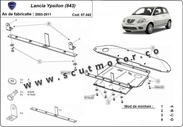 Scut motor Lancia Ypsilon (843) 1