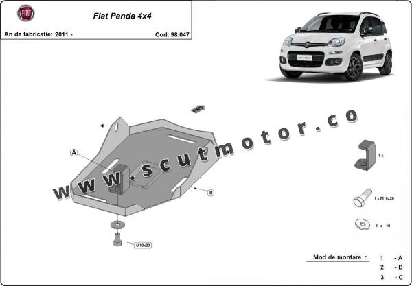 Scut diferenţial spate Fiat Panda 4x4 5