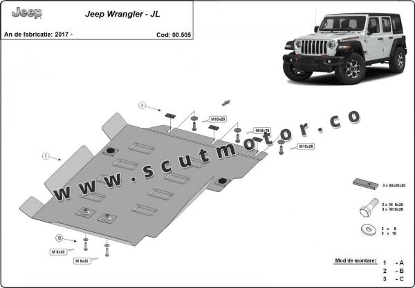 Scut cutie de viteză  Jeep Wrangler - JL 6