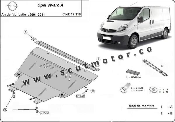 Scut motor Opel Vivaro 1