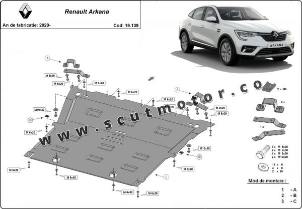 Scut motor Renault Arkana 9