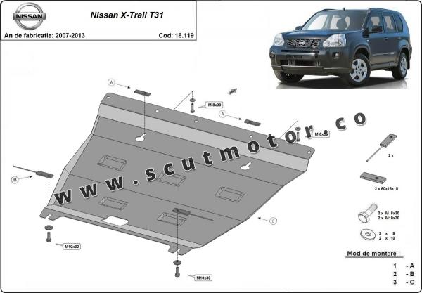 Scut motor Nissan X-Trail T31 - model 2 8