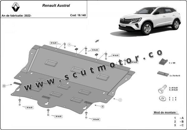 Scut motor Renault Austral 10