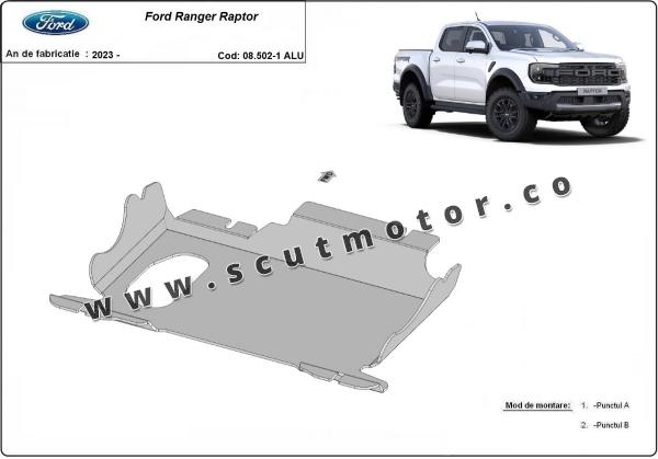 Scut Motor si grup fata Ford Ranger Raptor - Aluminium 3