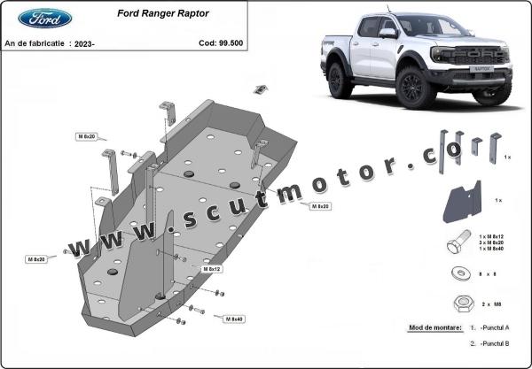 Scut rezervor combustibil Ford Ranger Raptor 3