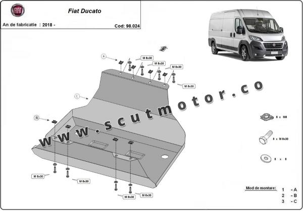 Scut rezervor Fiat Ducato 3