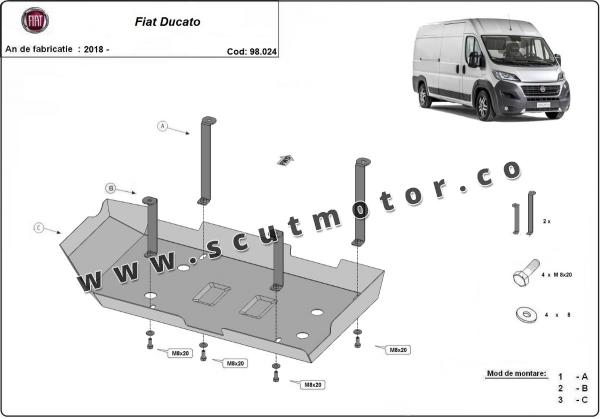 Scut rezervor AdBlue Fiat Ducato 3