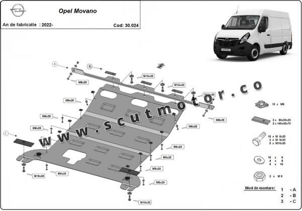 Scut motor Opel Movano 9