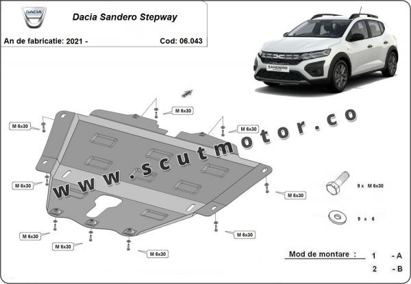 Scut motor Dacia Sandero Stepway 3