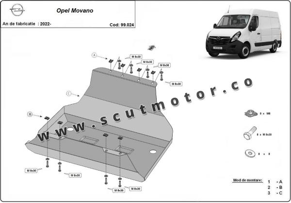 Scut rezervor Opel Movano 2