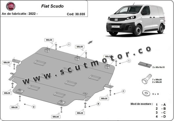 Scut motor Fiat Scudo 3