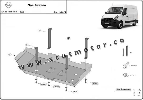 Scut rezervor AdBlue Opel Movano 1