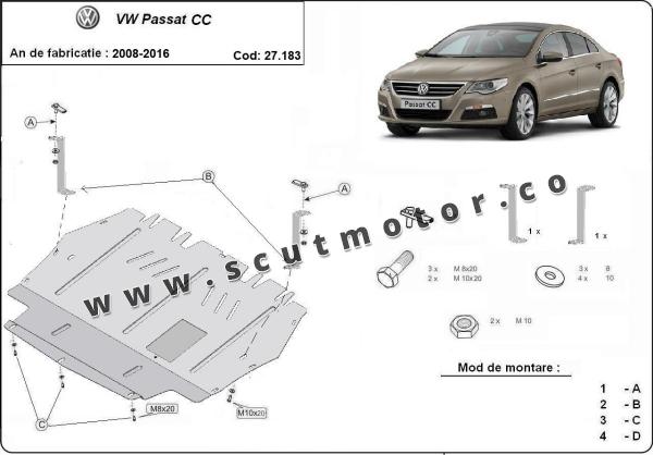 Scut motor VW Passat CC 1