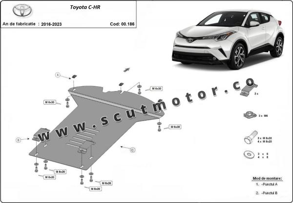 Scut antifurt catalizator pentru Toyota C-HR 5