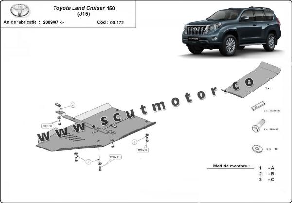 Scut cutie de viteză din aluminiu Toyota Land Cruiser 150 2