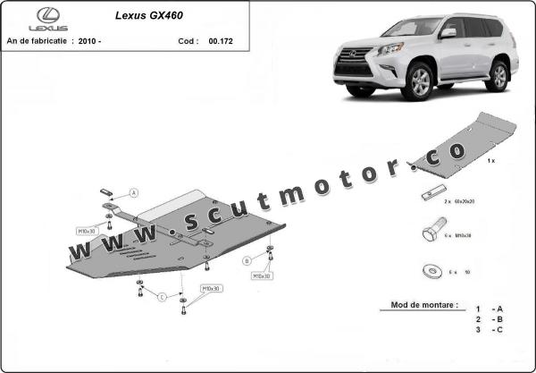 Scut cutie de viteză din aluminiu Lexus GX460 3