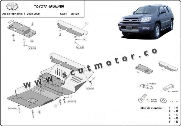 Scut motor din aluminiu Toyota 4Runner 3