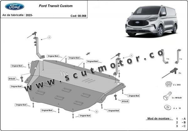 Scut motor Fordt Transit Custom 12