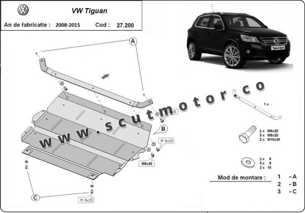 Scut motor VW Tiguan 3