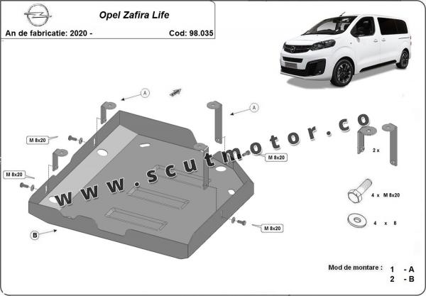 Scut rezervor AdBlue Opel Zafira Life 6