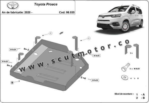 Scut rezervor AdBlue Toyota Proace 7