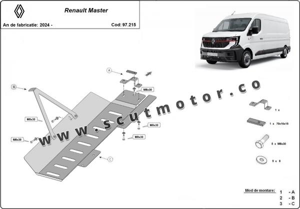 Scut catalizator si clapeta Stop&Go Renault Master 3
