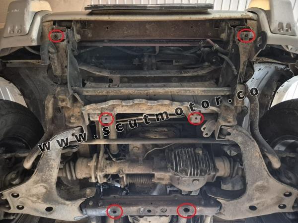 Scut motor și radiator Mitsubishi Pajero 3 (V60, V70) 4