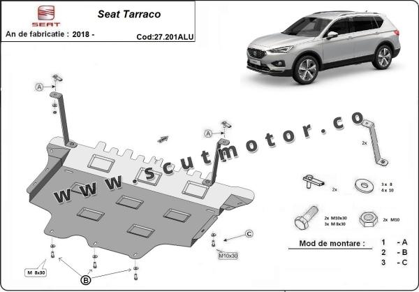 Scut motor din aluminiu Seat Tarraco 3