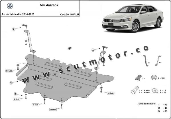 Scut motor din aluminiu Volkswagen Passat Alltrack 3
