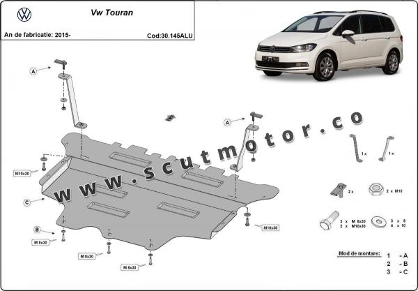 Scut motor din aluminiu Volkswagen Touran 3