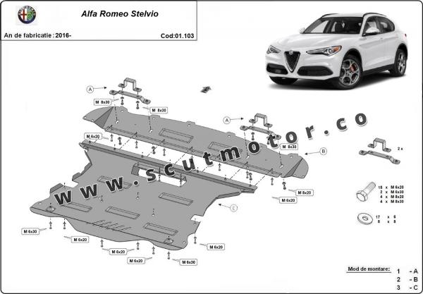 Scut motor Alfa Romeo Stelvio 3