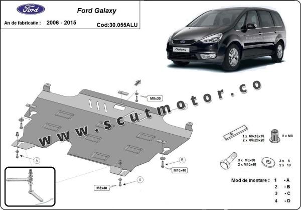 Scut motor din aluminiu Ford Galaxy 2 3