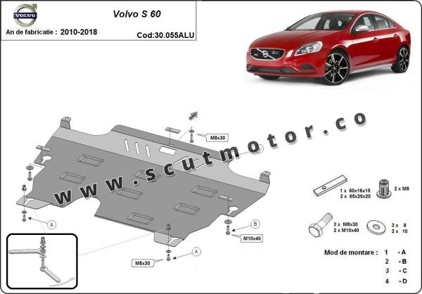 Scut motor și cutie de viteză din aluminiu Volvo S60 3