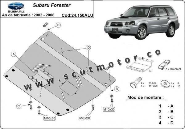 Scut motor din aluminiu Subaru Forester 2 3