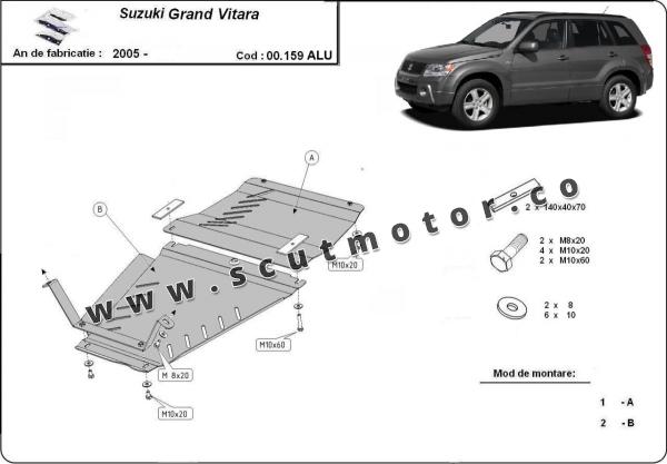 Scut cutie de viteză din aluminiu Suzuki Grand Vitara 2 3