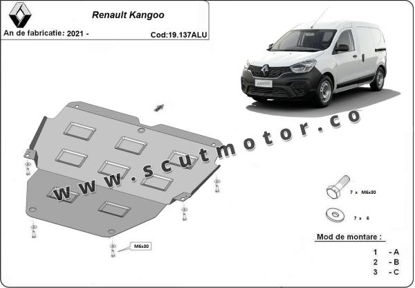 Scut motor din aluminiu Renault Kangoo 3