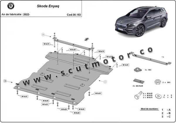 Scut Motor Skoda Enyaq 3