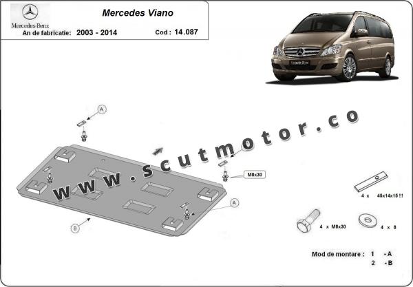 Scut motor metalic Mercedes Viano W639 - 2.2 D 4x2 3