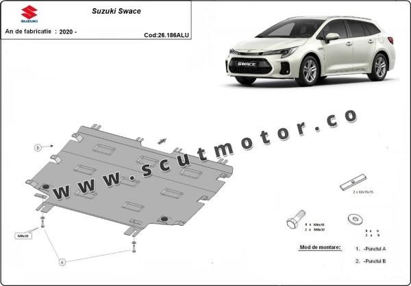 Scut motor din aluminiu Suzuki Swace 3