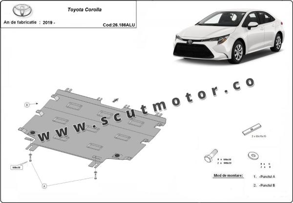 Scut motor din aluminiu  Toyota Corolla 3