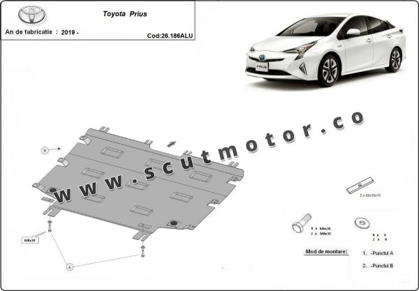 Scut motor din aluminiu  Toyota Prius 3