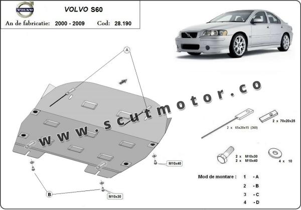 Scut motor Volvo S60 3