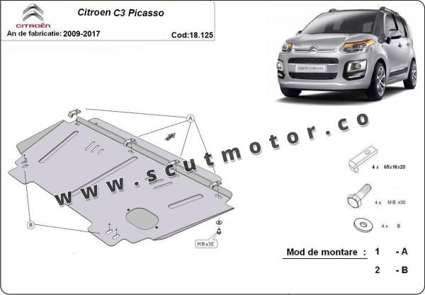 Scut motor Citroen C3 Picasso 3