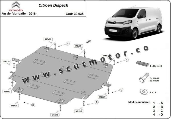 Scut motor Citroen Dispatch 3