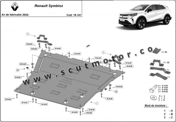 Scut motor Renault Symbioz  3
